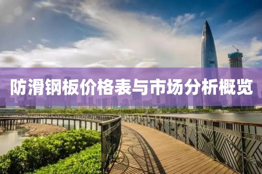 防滑鋼板價格表與市場分析概覽