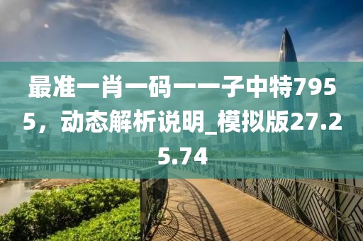 最準(zhǔn)一肖一碼一一子中特7955，動態(tài)解析說明_模擬版27.25.74