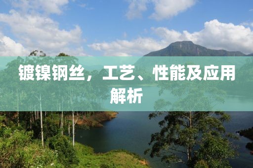 鍍鎳鋼絲，工藝、性能及應用解析