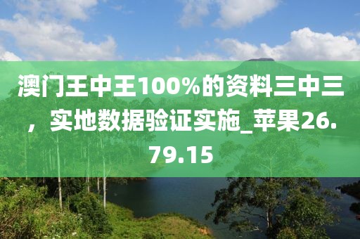 澳門王中王100%的資料三中三，實地數(shù)據(jù)驗證實施_蘋果26.79.15