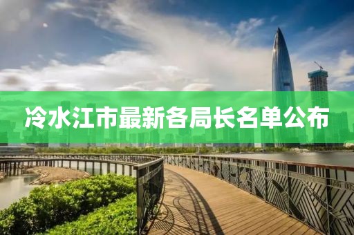 冷水江市最新各局長名單公布