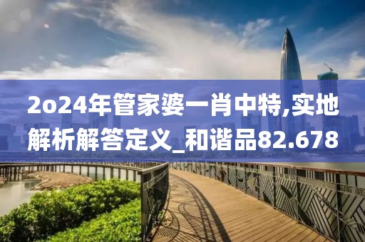 2o24年管家婆一肖中特,實(shí)地解析解答定義_和諧品82.678