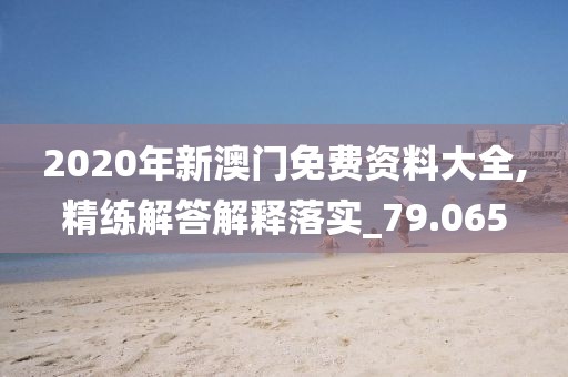 2020年新澳門免費(fèi)資料大全,精練解答解釋落實(shí)_79.065