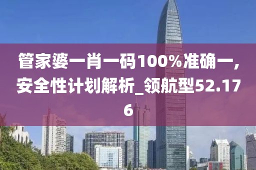 管家婆一肖一碼100%準確一,安全性計劃解析_領(lǐng)航型52.176