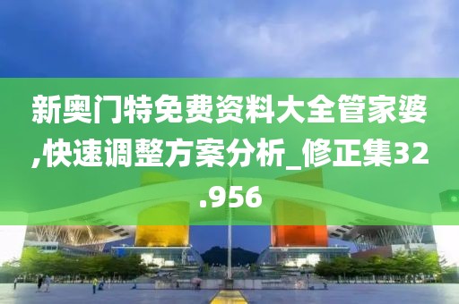 新奧門特免費資料大全管家婆,快速調整方案分析_修正集32.956