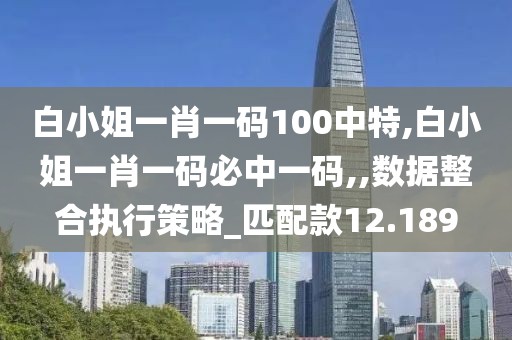 白小姐一肖一碼100中特,白小姐一肖一碼必中一碼,,數據整合執(zhí)行策略_匹配款12.189