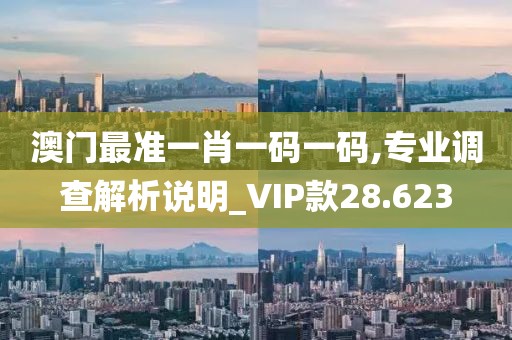 澳門最準(zhǔn)一肖一碼一碼,專業(yè)調(diào)查解析說明_VIP款28.623