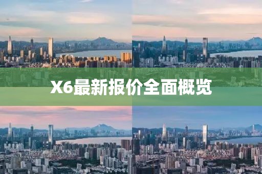 X6最新報(bào)價(jià)全面概覽