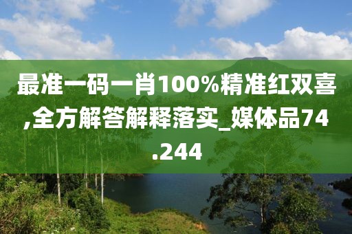 最準(zhǔn)一碼一肖100%精準(zhǔn)紅雙喜,全方解答解釋落實(shí)_媒體品74.244