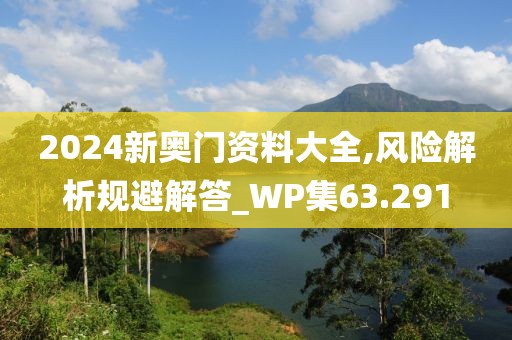 2024新奧門資料大全,風(fēng)險解析規(guī)避解答_WP集63.291