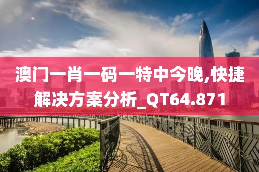 澳門一肖一碼一特中今晚,快捷解決方案分析_QT64.871