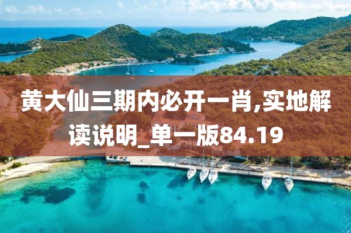 黃大仙三期內(nèi)必開一肖,實地解讀說明_單一版84.19