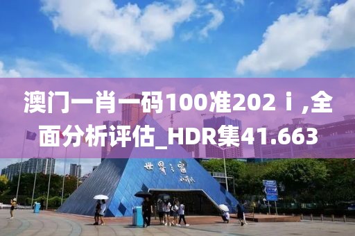 澳門一肖一碼100準202ⅰ,全面分析評估_HDR集41.663