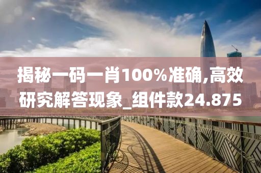 揭秘一碼一肖100%準(zhǔn)確,高效研究解答現(xiàn)象_組件款24.875