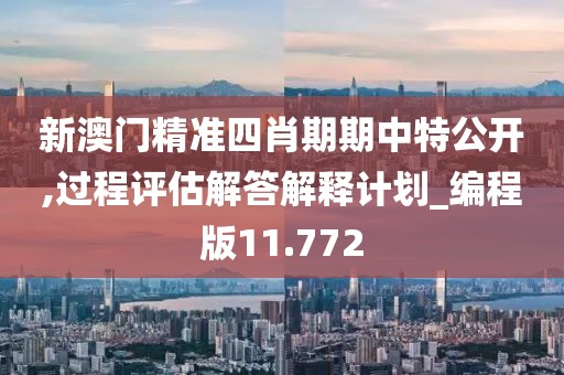 新澳門精準(zhǔn)四肖期期中特公開,過程評估解答解釋計劃_編程版11.772