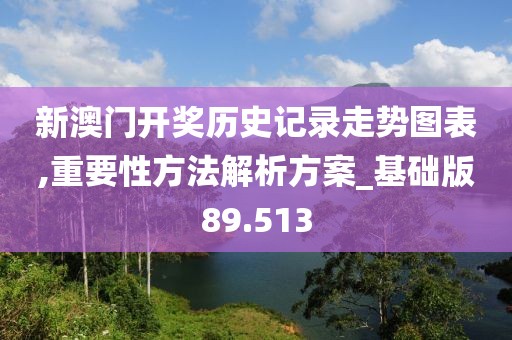 新澳門開獎(jiǎng)歷史記錄走勢圖表,重要性方法解析方案_基礎(chǔ)版89.513