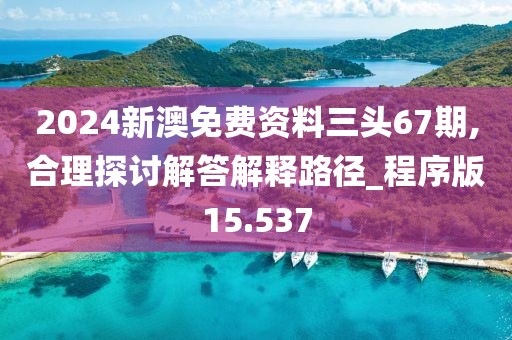 2024新澳免費(fèi)資料三頭67期,合理探討解答解釋路徑_程序版15.537