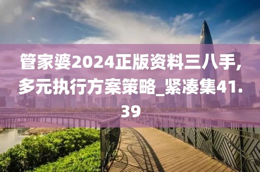 管家婆2024正版資料三八手,多元執(zhí)行方案策略_緊湊集41.39