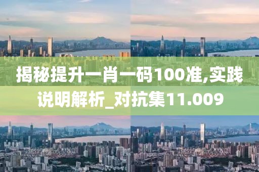 揭秘提升一肖一碼100準(zhǔn),實(shí)踐說明解析_對抗集11.009