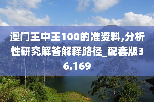 澳門王中王100的準(zhǔn)資料,分析性研究解答解釋路徑_配套版36.169