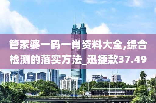 管家婆一碼一肖資料大全,綜合檢測(cè)的落實(shí)方法_迅捷款37.49