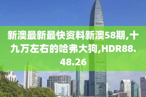 新澳最新最快資料新澳58期,十九萬(wàn)左右的哈弗大狗,HDR88.48.26