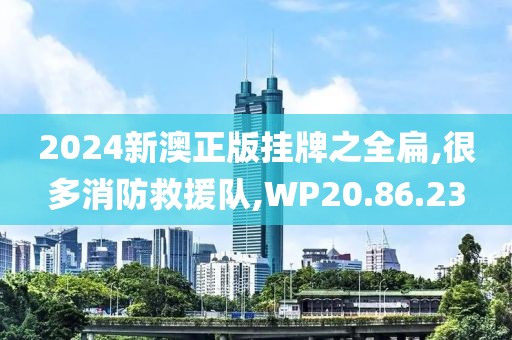 2024新澳正版掛牌之全扁,很多消防救援隊(duì),WP20.86.23