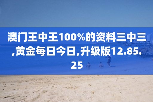 澳門王中王100%的資料三中三,黃金每日今日,升級(jí)版12.85.25