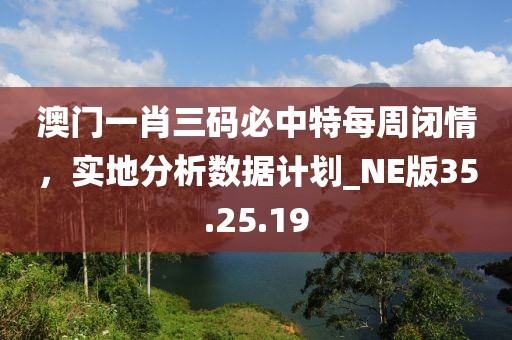 澳門一肖三碼必中特每周閉情，實(shí)地分析數(shù)據(jù)計(jì)劃_NE版35.25.19