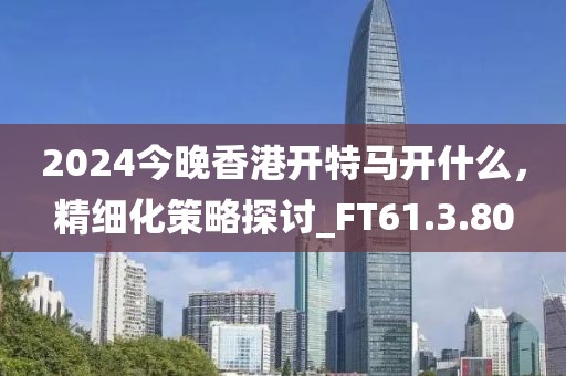 2024今晚香港開特馬開什么，精細(xì)化策略探討_FT61.3.80