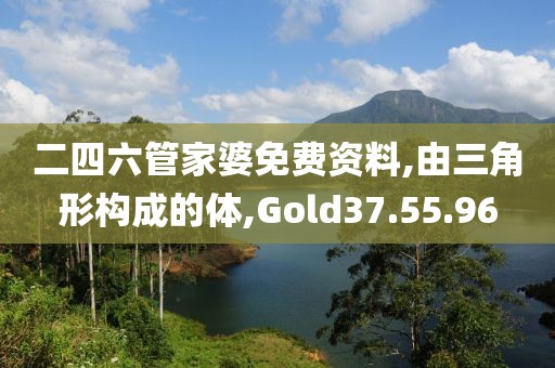 二四六管家婆免費(fèi)資料,由三角形構(gòu)成的體,Gold37.55.96