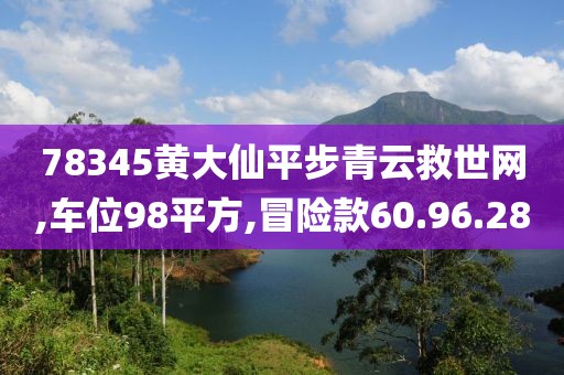 78345黃大仙平步青云救世網,車位98平方,冒險款60.96.28