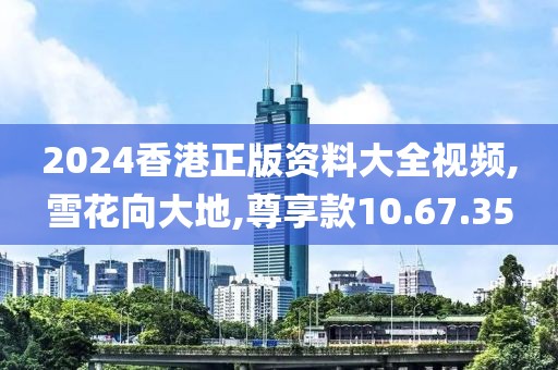 2024香港正版資料大全視頻,雪花向大地,尊享款10.67.35