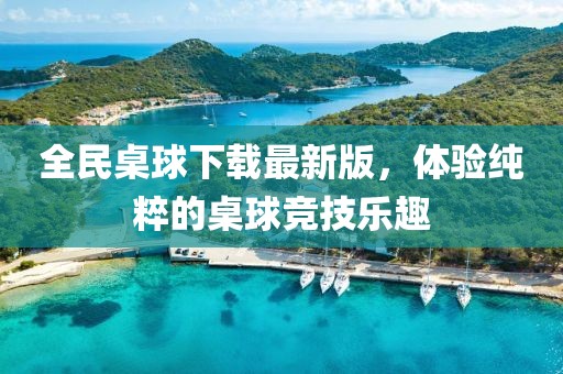 全民桌球下載最新版，體驗(yàn)純粹的桌球競技樂趣