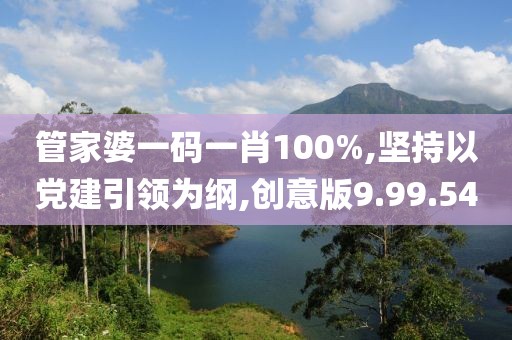 管家婆一碼一肖100%,堅(jiān)持以黨建引領(lǐng)為綱,創(chuàng)意版9.99.54