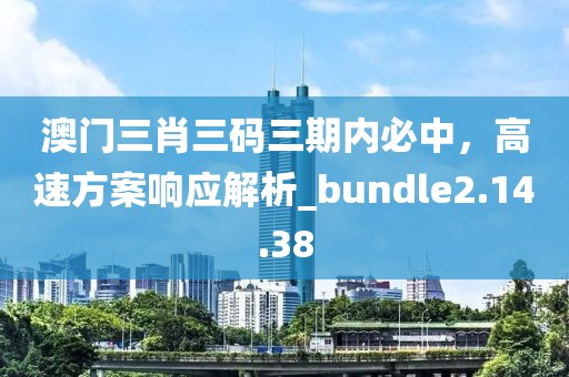 澳門三肖三碼三期內(nèi)必中，高速方案響應(yīng)解析_bundle2.14.38