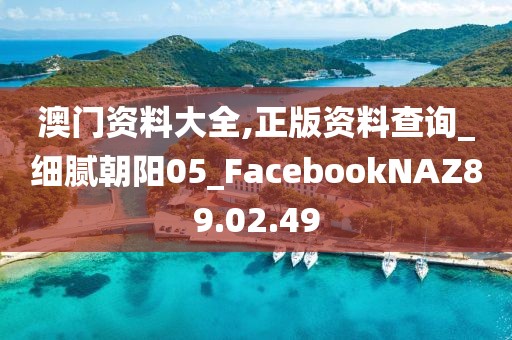 澳門資料大全,正版資料查詢_細(xì)膩朝陽05_FacebookNAZ89.02.49