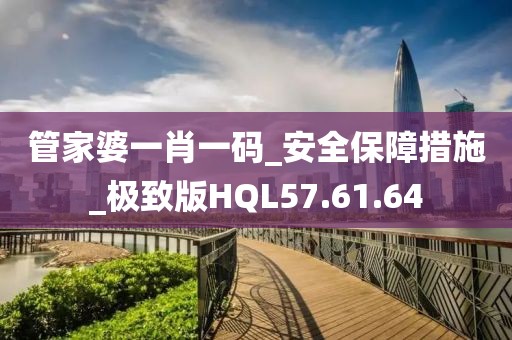 管家婆一肖一碼_安全保障措施_極致版HQL57.61.64