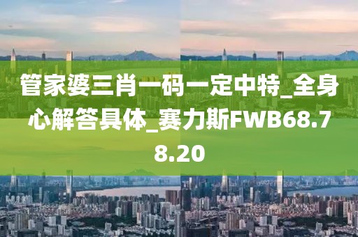 管家婆三肖一碼一定中特_全身心解答具體_賽力斯FWB68.78.20