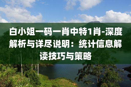 白小姐一碼一肖中特1肖-深度解析與詳盡說(shuō)明：統(tǒng)計(jì)信息解讀技巧與策略