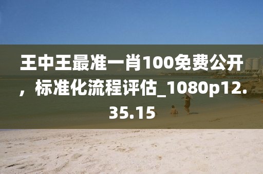 王中王最準一肖100免費公開，標準化流程評估_1080p12.35.15