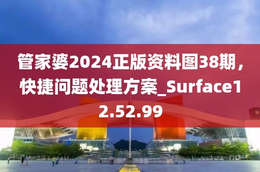 管家婆2024正版資料圖38期，快捷問題處理方案_Surface12.52.99