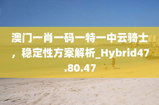 澳門一肖一碼一特一中云騎士，穩(wěn)定性方案解析_Hybrid47.80.47