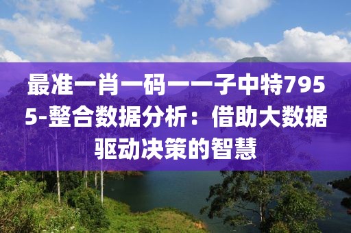 最準(zhǔn)一肖一碼一一子中特7955-整合數(shù)據(jù)分析：借助大數(shù)據(jù)驅(qū)動決策的智慧