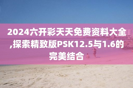 2024六開(kāi)彩天天免費(fèi)資料大全,探索精致版PSK12.5與1.6的完美結(jié)合