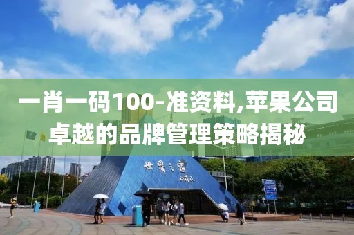 一肖一碼100-準(zhǔn)資料,蘋果公司卓越的品牌管理策略揭秘