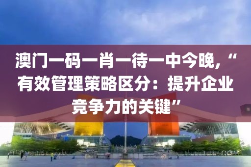 澳門一碼一肖一待一中今晚,“有效管理策略區(qū)分：提升企業(yè)競爭力的關(guān)鍵”