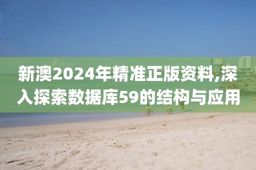 新澳2024年精準正版資料,深入探索數(shù)據(jù)庫59的結構與應用