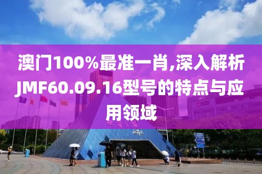 澳門100%最準一肖,深入解析JMF60.09.16型號的特點與應用領域