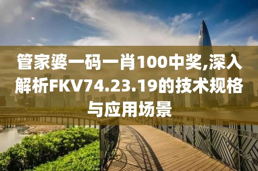 管家婆一碼一肖100中獎(jiǎng),深入解析FKV74.23.19的技術(shù)規(guī)格與應(yīng)用場(chǎng)景